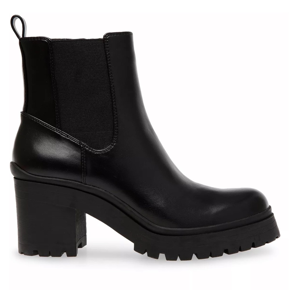 Anne Klein Black Lug Sole Booties Size 8